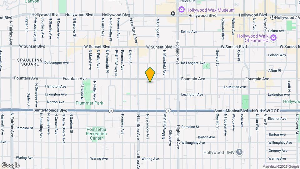 1238 N Sycamore Ave Map and Location Details