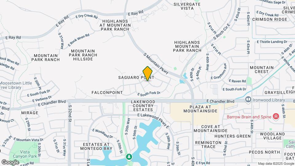 3818 E Blue Flax Ave Map and Location Details