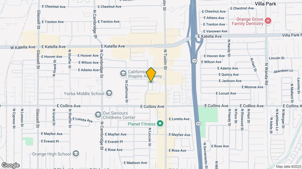 1033 N Lincoln St Mapa y Detalles de la Ubicación