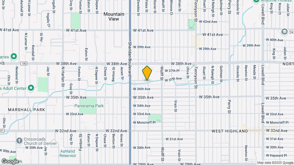 5000 W 37th Ave Map and Location Details