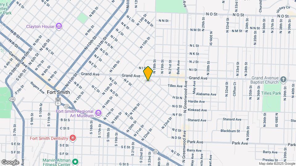 706 N 18th St Map and Location Details
