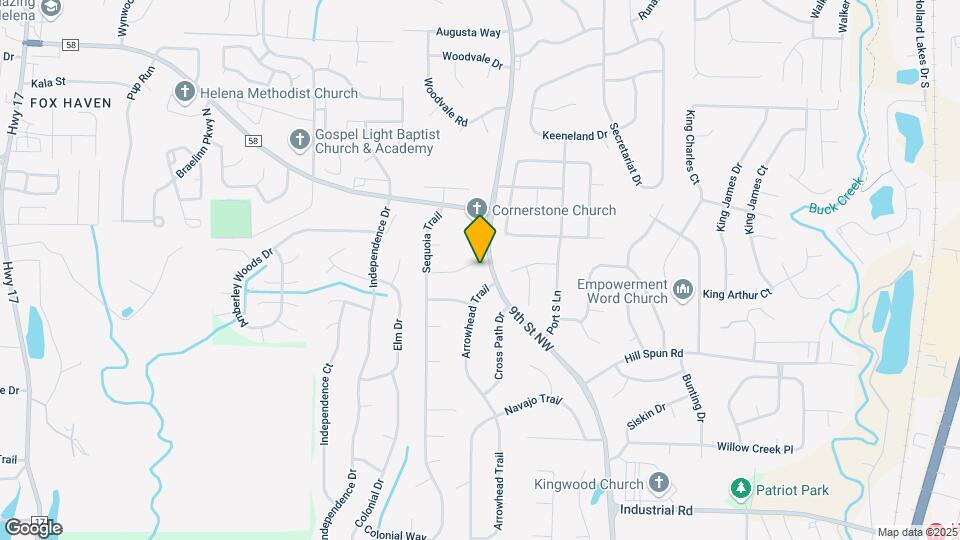 1203 Broken Bow Cir Map and Location Details
