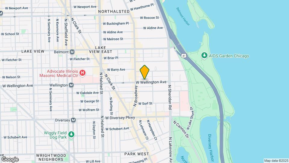546 W Wellington Ave, Unit 1W Map and Location Details