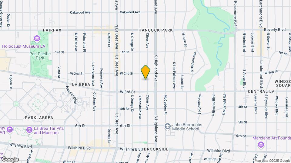 231 S Citrus Ave Map and Location Details