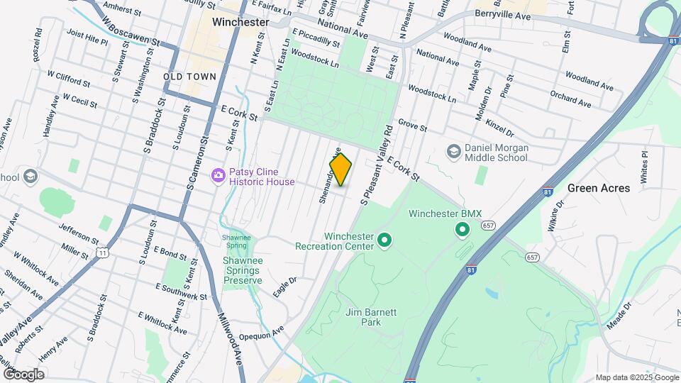 265 Opequon Ave Map and Location Details