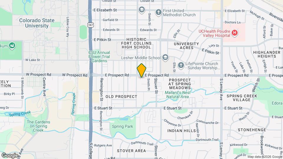 509 E Prospect Rd Mapa y Detalles de la Ubicación