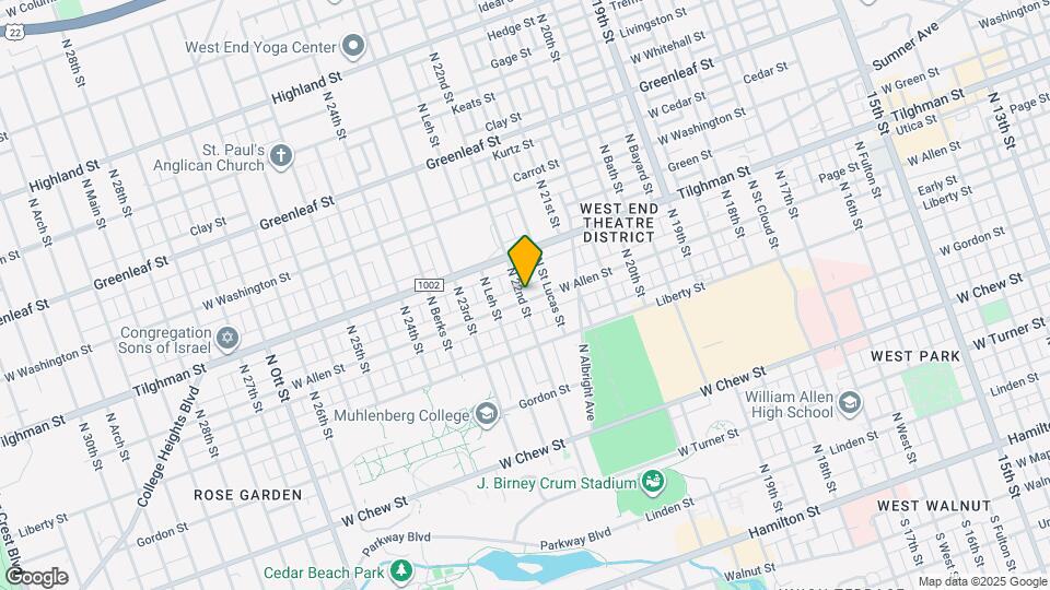 2149 W Allen St Map and Location Details