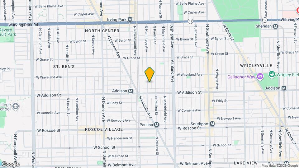 3631 N Hermitage Ave, Unit 2R Map and Location Details