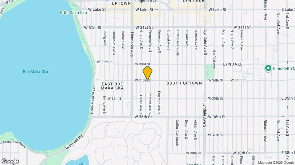 1305 W 34th St Map and Location Details