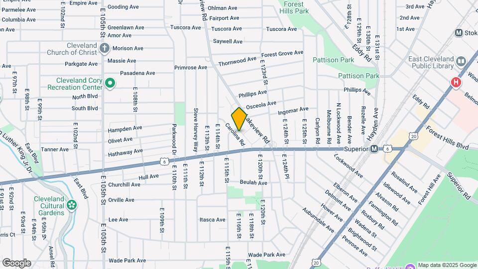 11519 Carolina Ave Map and Location Details