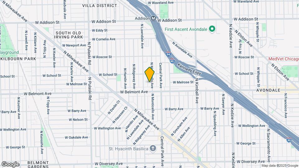 3224 N Monticello Ave, Unit 1 Mapa y Detalles de la Ubicación