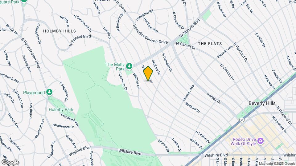 809 N Roxbury Dr Map and Location Details