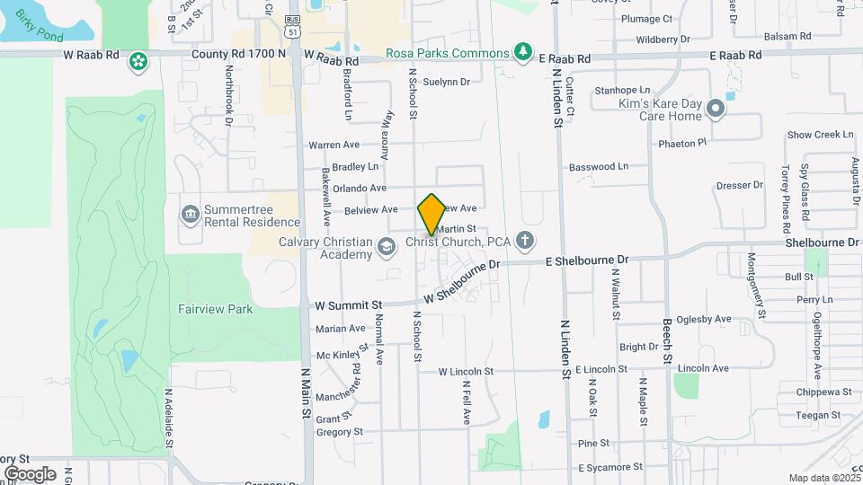 250 Parktrail Rd Map and Location Details