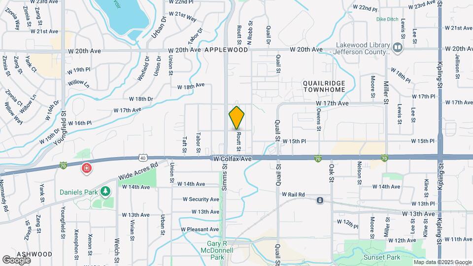 11518 W 16th Ave Map and Location Details