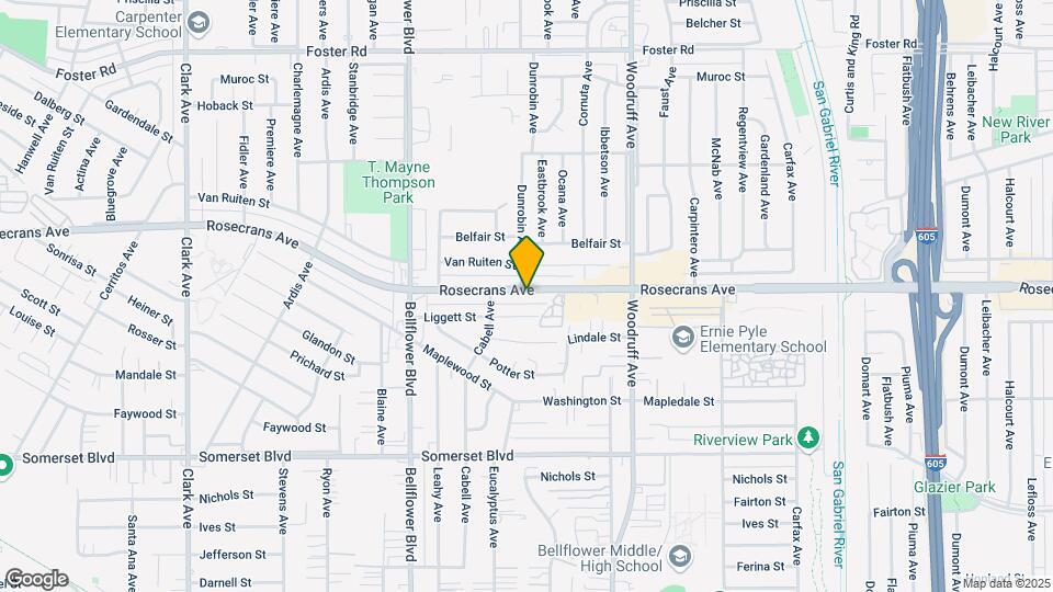 9936 Rosecrans Ave Map and Location Details