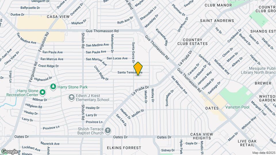 3315 Crest Ridge Dr Map and Location Details