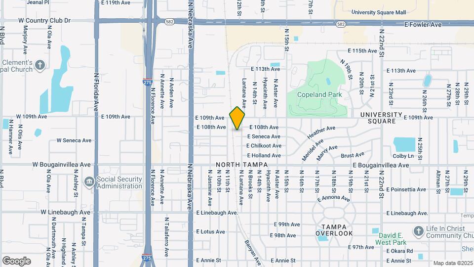 1106 E Seneca Ave Map and Location Details