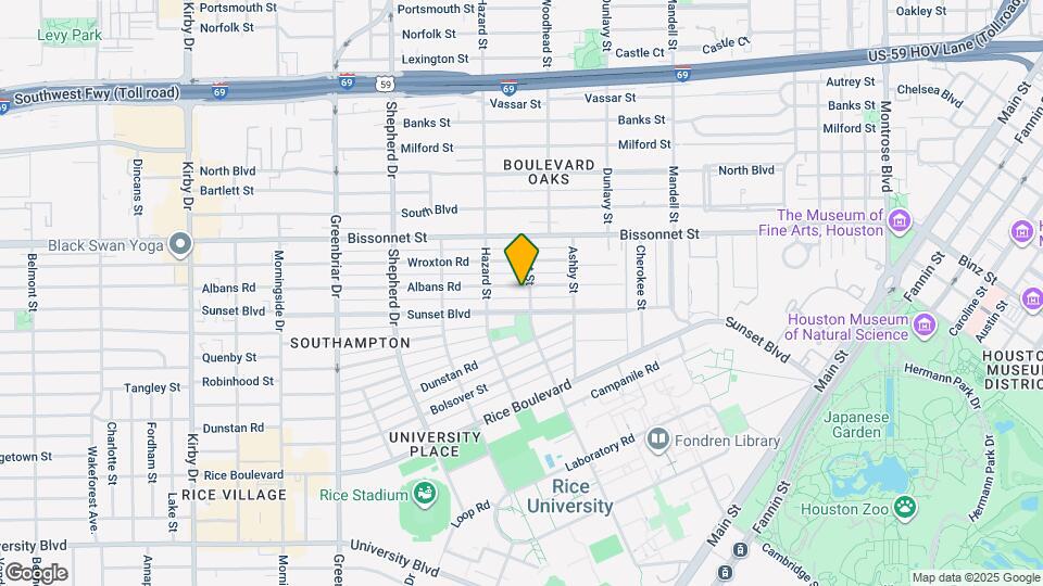 1907 Albans Rd Map and Location Details