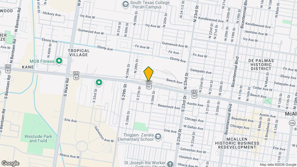 12 N 26th St Map and Location Details