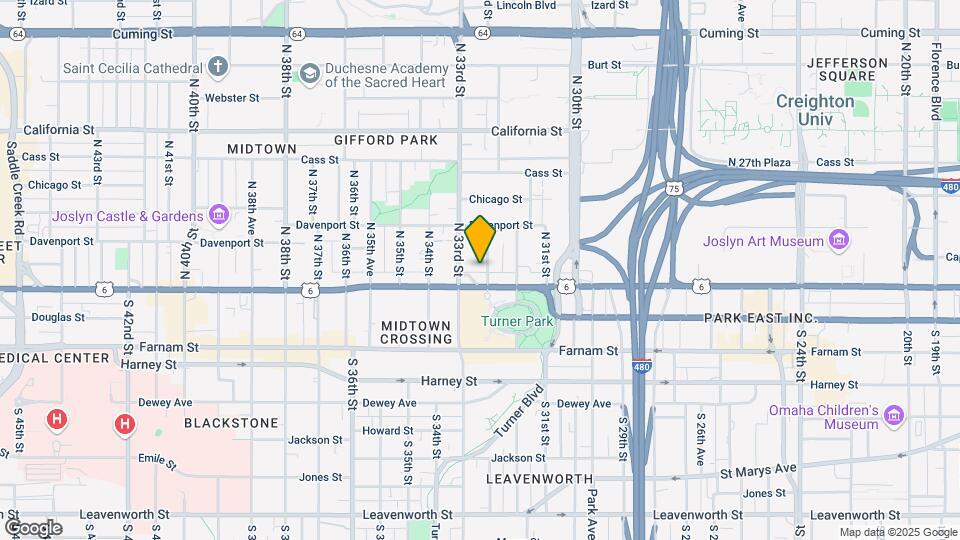 114 N 32nd Ave Omaha..All Utilities Included Mapa y Detalles de la Ubicación