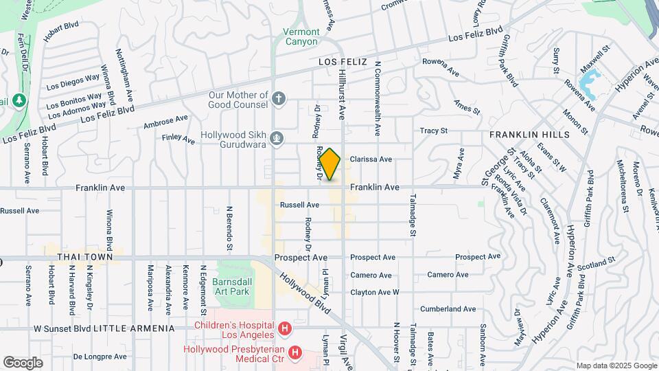 4525 Franklin Ave Map and Location Details