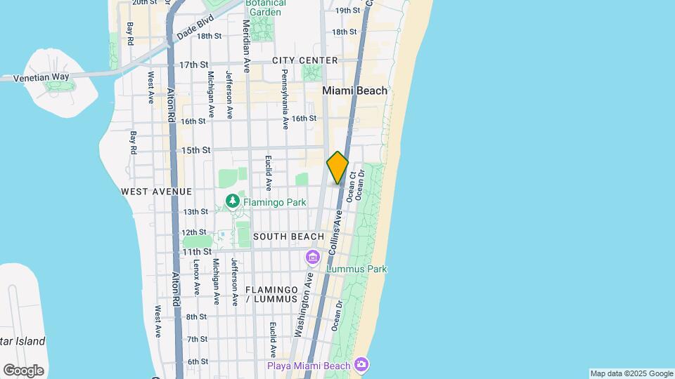 1360 Collins Ave Map and Location Details