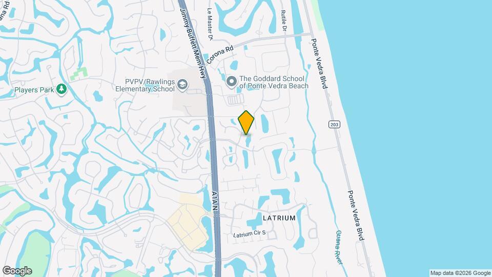 Ponte Vedra Beach Village Map and Location Details