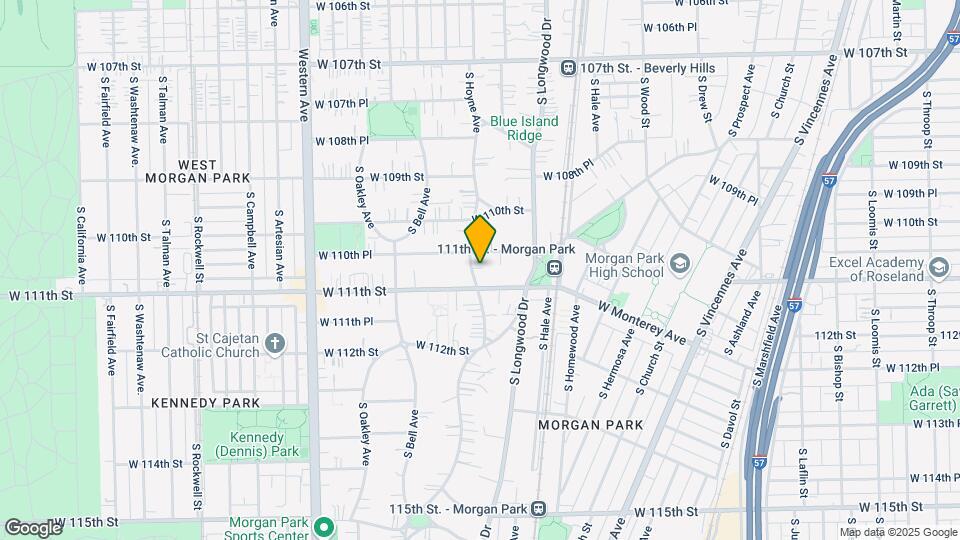 11059 S Hoyne Ave Map and Location Details