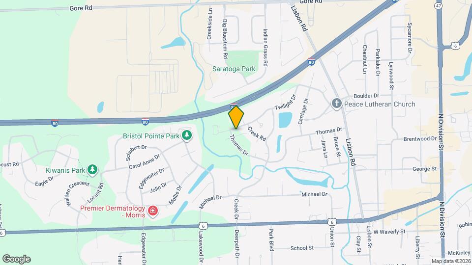 1260 Oak Grove Ct Map and Location Details