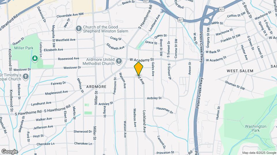 1900 Gaston St Map and Location Details