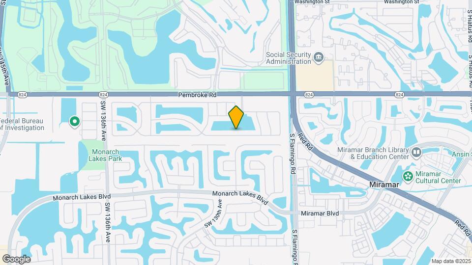 12721 SW 20th St Map and Location Details