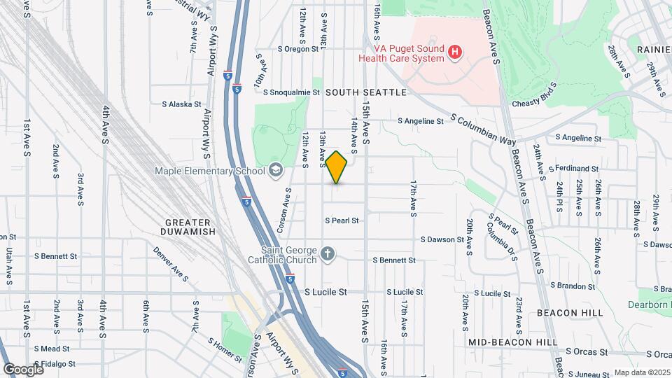 1315 S Shelton St Map and Location Details