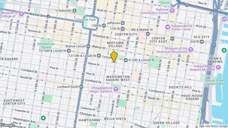 262 S 11th St Map and Location Details