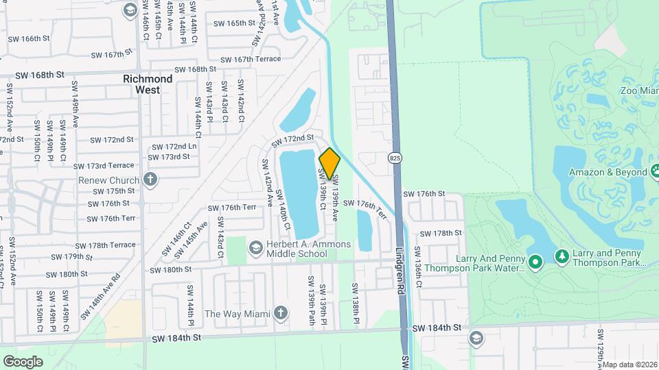 13917 SW 175th Terrace Map and Location Details
