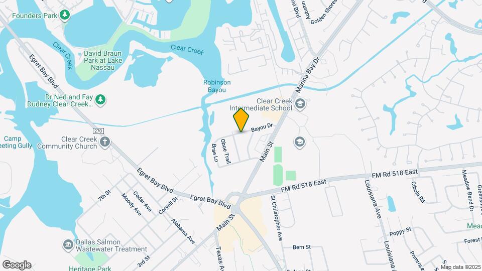 2309 Bayou Dr Map and Location Details
