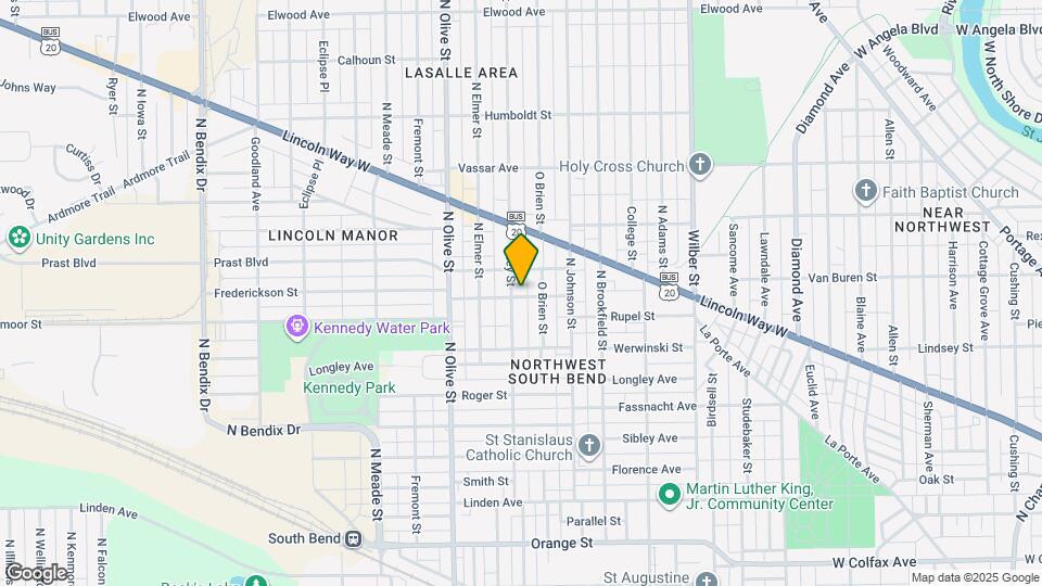 802 Huey St Map and Location Details