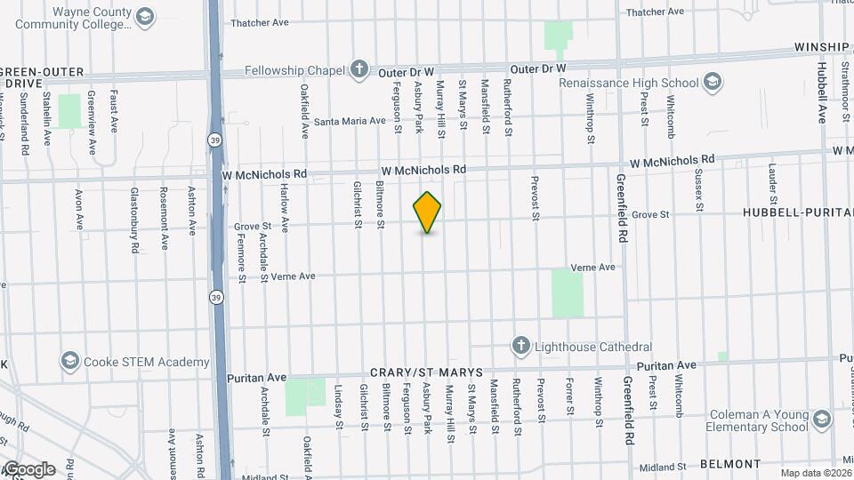 16752 Asbury Park Map and Location Details