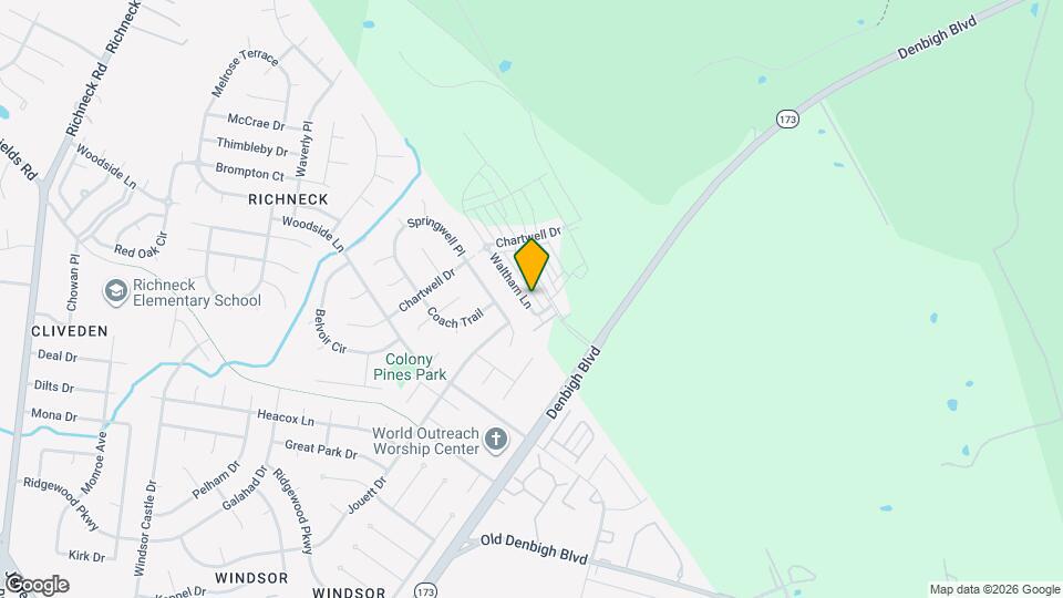 1414 Waltham Ln Map and Location Details