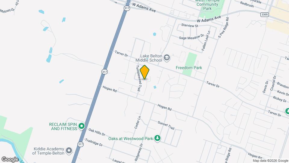 1119 Lonesome Oak Drive Map and Location Details