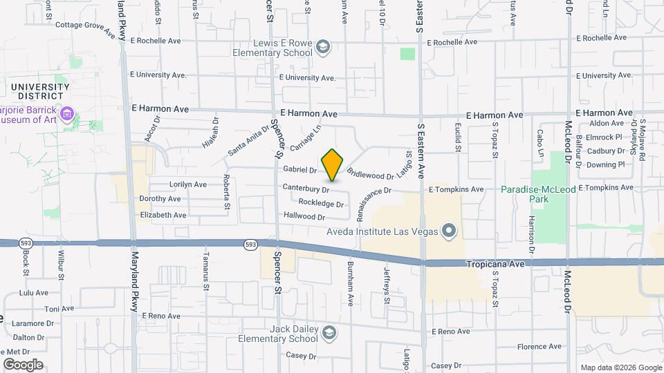 1988 Canterbury Dr Map and Location Details