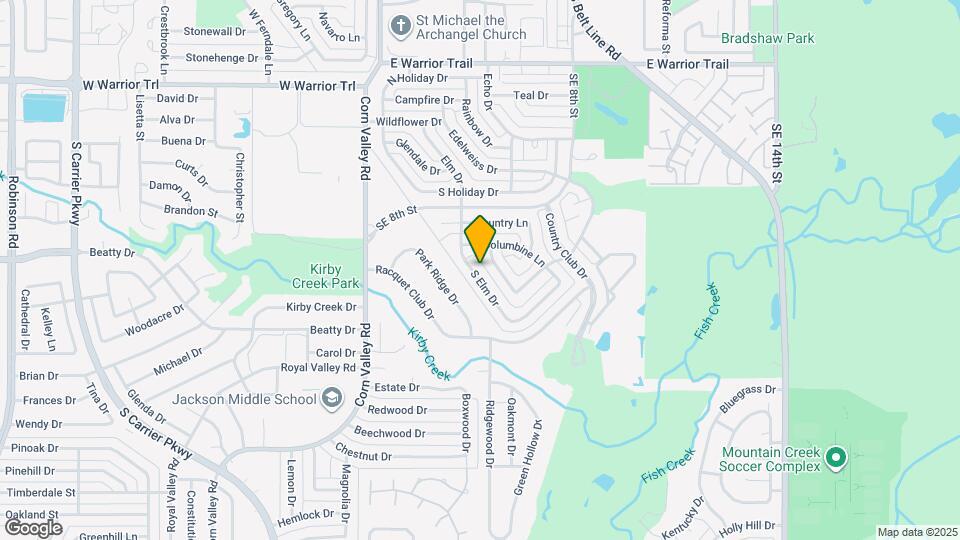 3506 S Elm Dr Mapa y Detalles de la Ubicación