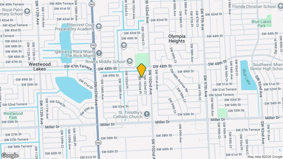 4925 SW 102nd Pl Map and Location Details