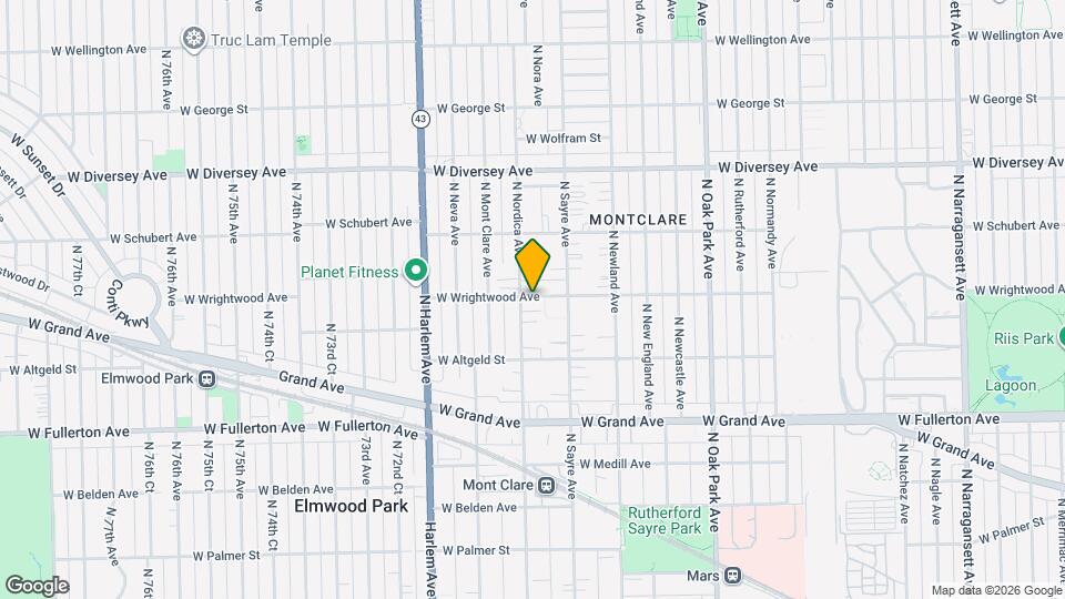 685 W Wrightwood Ave Mapa y Detalles de la Ubicación