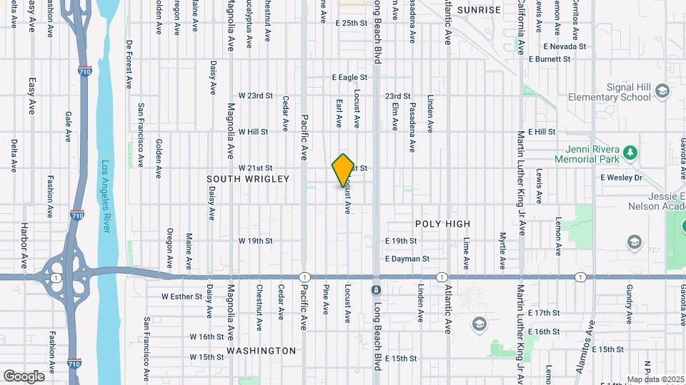 2025 Locust Ave Map and Location Details
