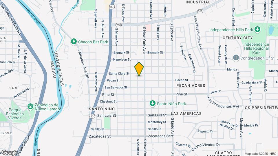 2802 Pecan St Map and Location Details