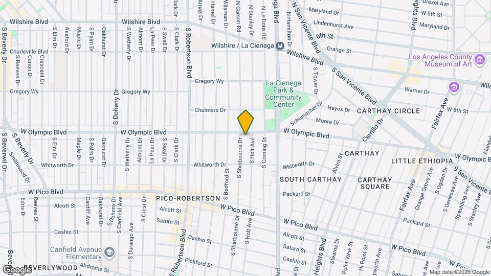 8616 W Olympic Blvd Map and Location Details