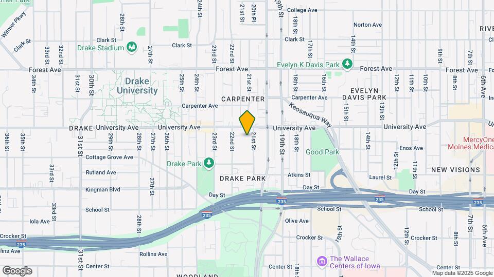 1152 21st St Map and Location Details
