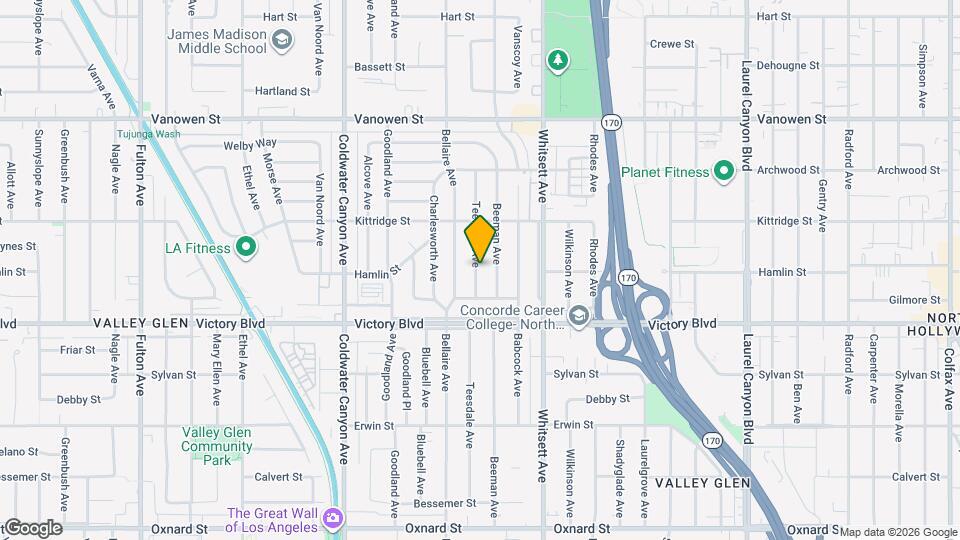 6500 Teesdale Ave Map and Location Details