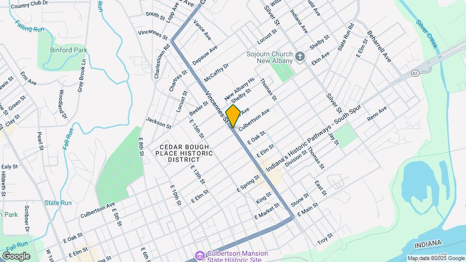 717 Vincennes St Map and Location Details
