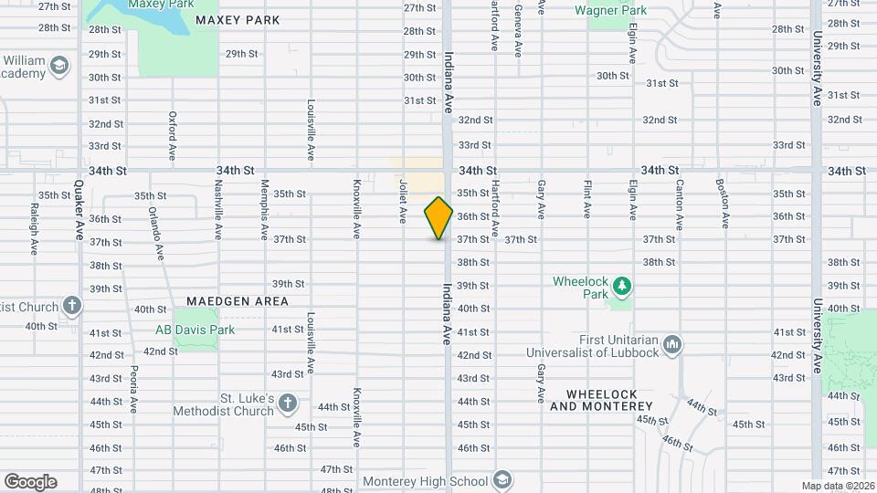 3405 37th St Map and Location Details
